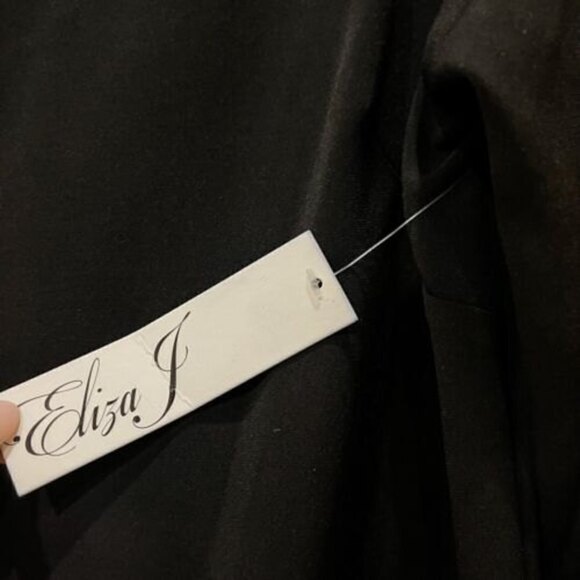 Eliza J Black Shift Dress with Gold Stud Embellishment size 12 cocktail dress - Picture 6 of 8